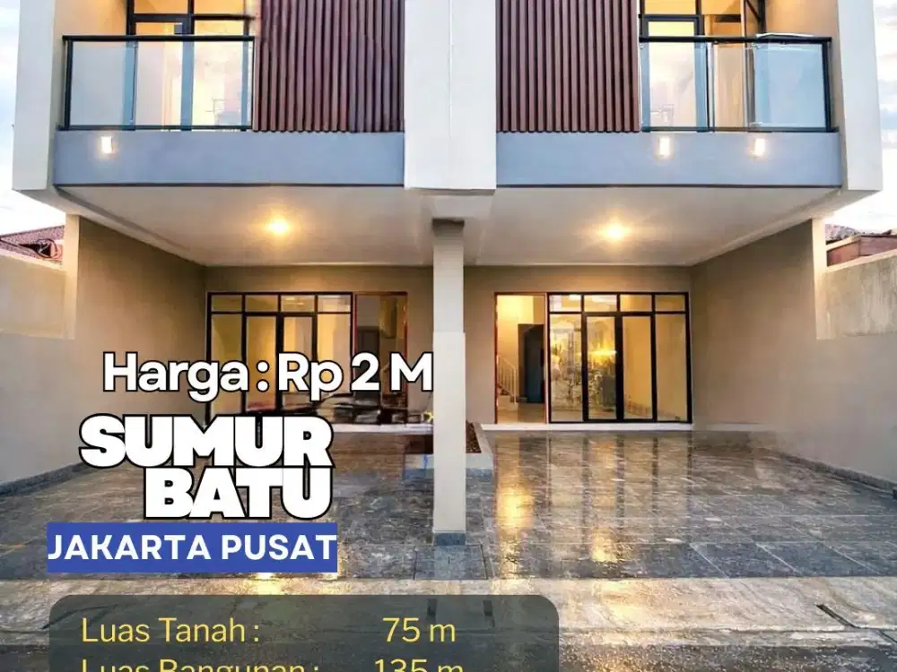 Rumah di Jakarta Pusat cuma 2 Milyar? Udah dapet Kitchen Set & AC!