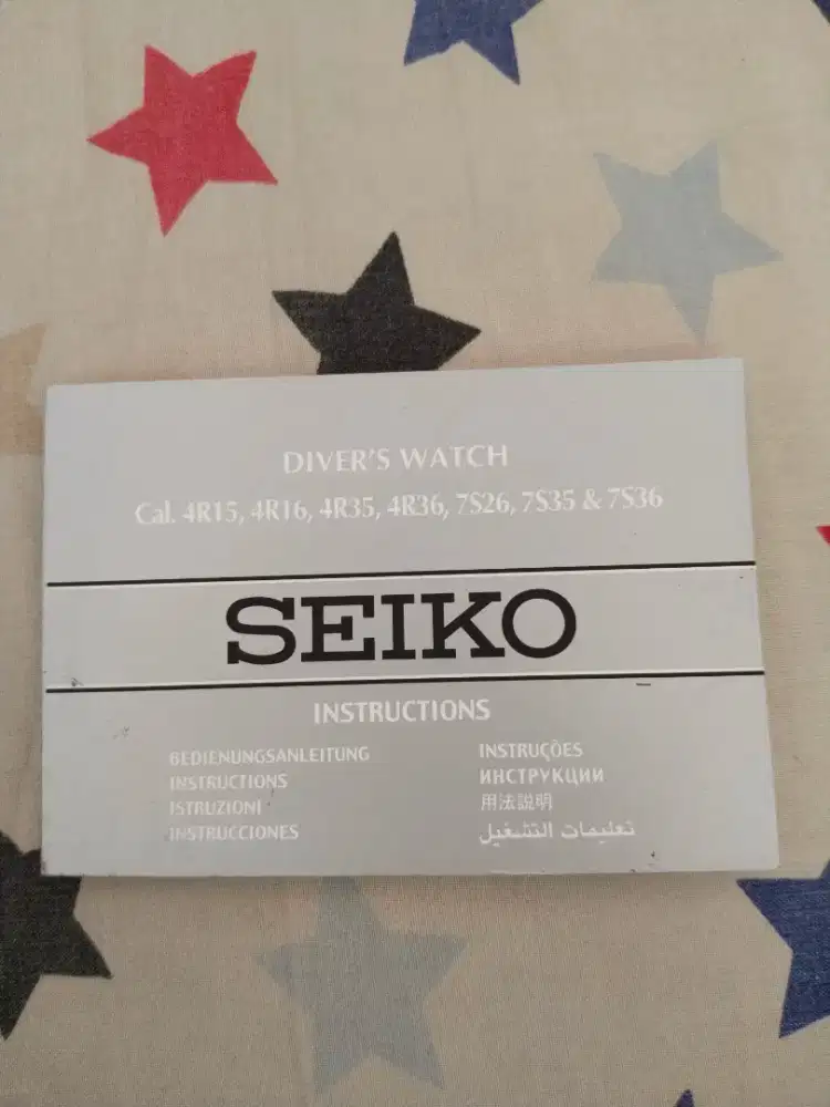 Buku Manual Seiko 7S26 7S36 4R35 4R36 4R15