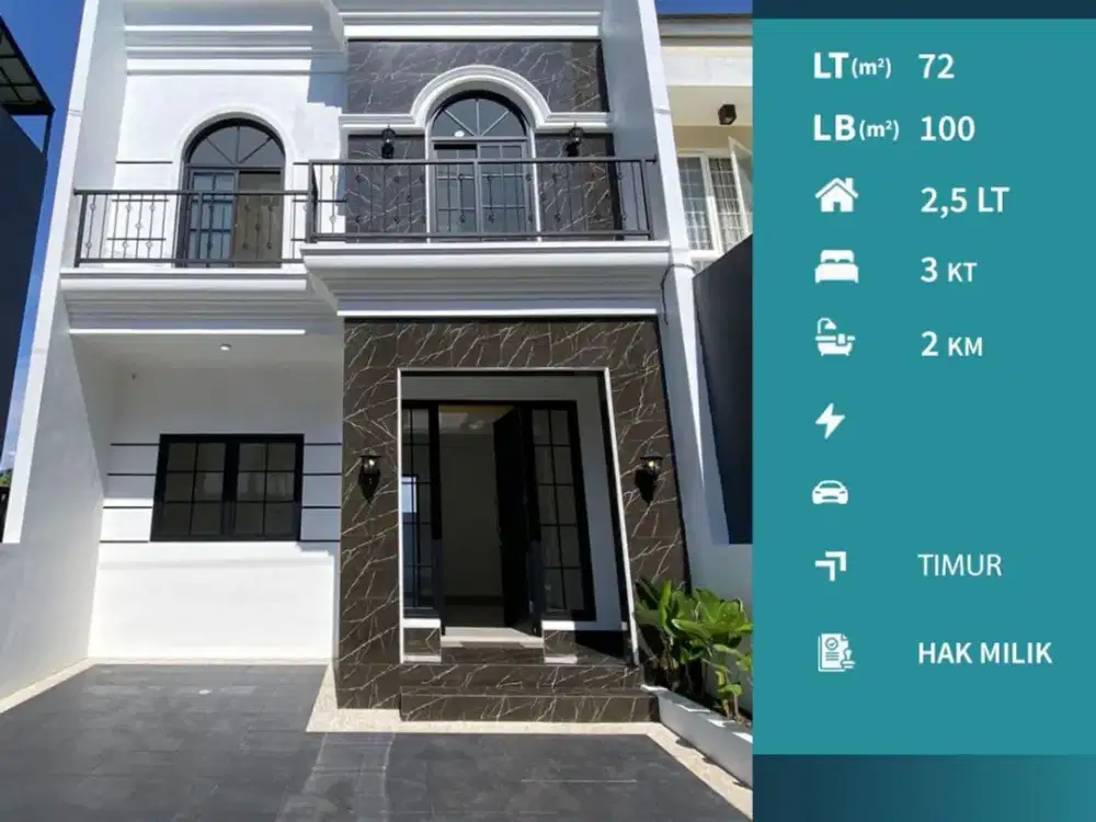 Dijual Rumah Baru Tipe American Classic Ikan- Ikan  Blimbing Malang