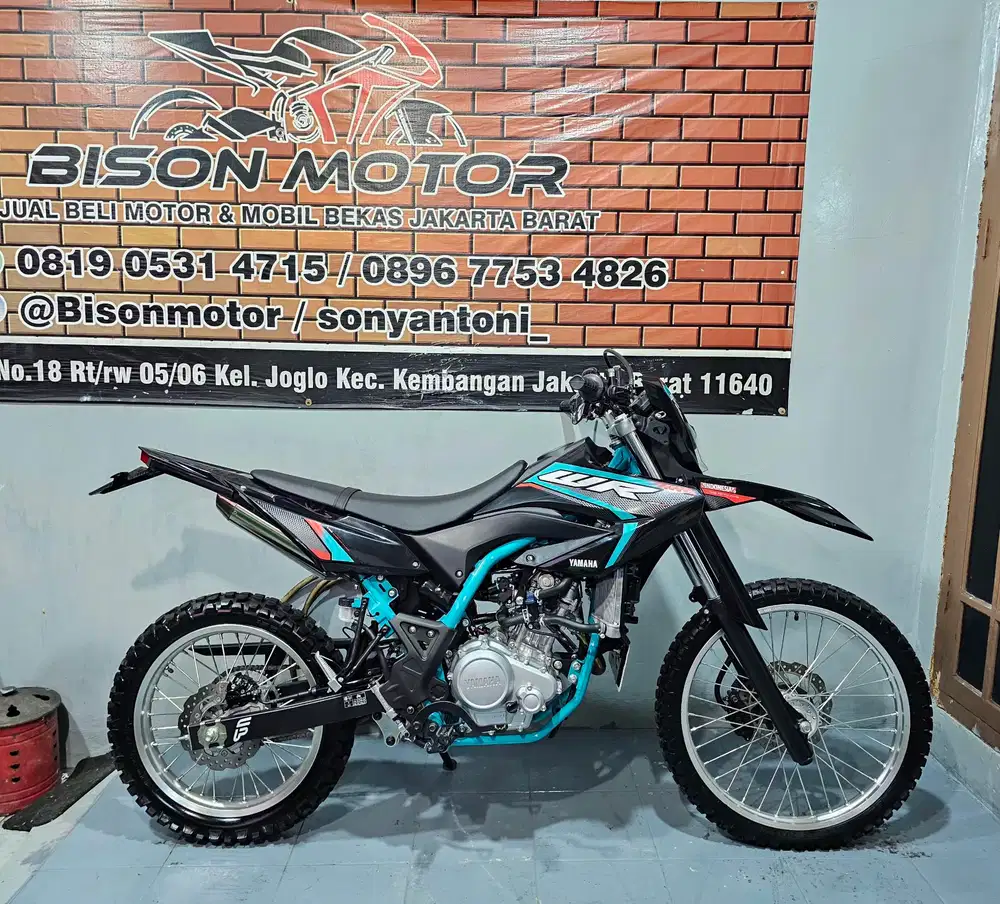 KM 500 PERAK! YAMAHA TRAIL WR155 WR 155 VVA TAHUN 2025 HITAM HIJAU