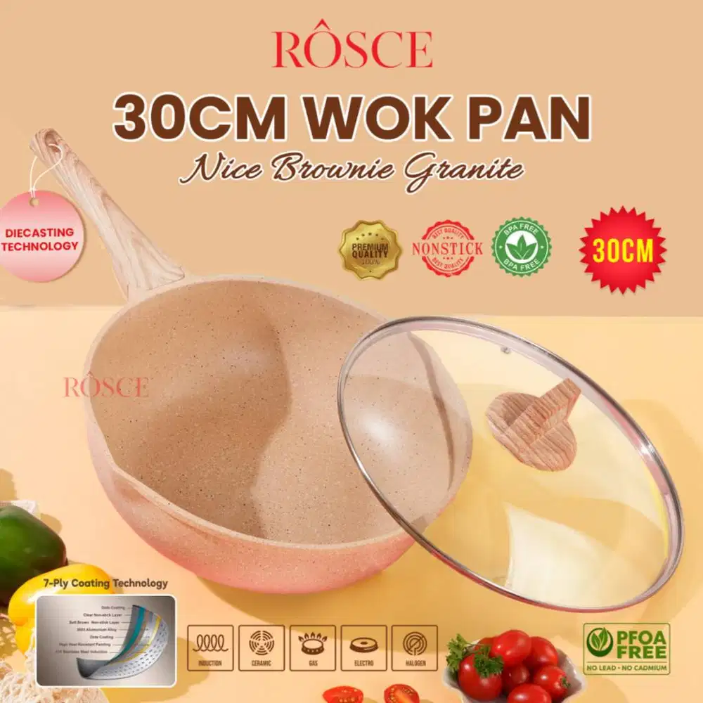 ROSCE WOK PAN JUMBO 30CM Panci kuali masak besar WOKPAN DC