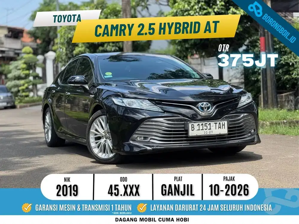 Toyota Camry 2.5 V Hybrid AT 2019 Hitam metalik