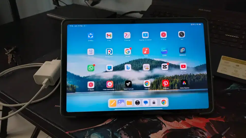 poco pad 8/256 warna biru
second like new