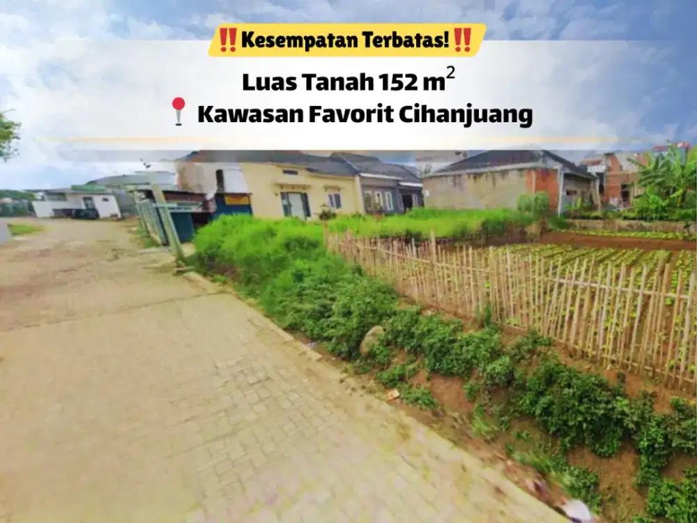 Buruan Cek! Tanah SHM 153 m² Siap Proses