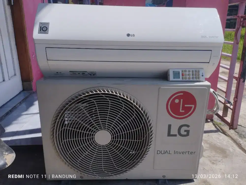 Ac bekas LG dual inverter  r32 1/2pk + pasang garansi