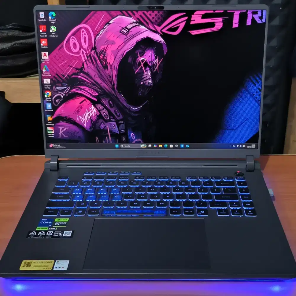 Asus ROG Strix G16 32 gb 2.5K Rtx 5050 laptop gaming kerja desain