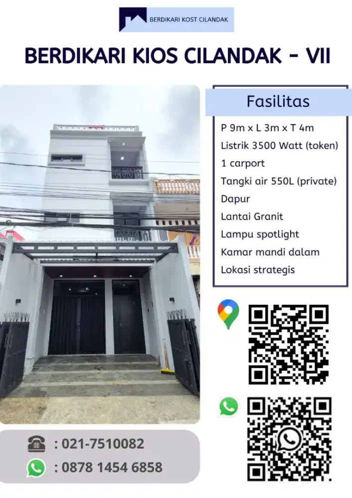 DISEWAKAN Kios Lokasi Strategis - Berdikari Kios Cilandak - VII