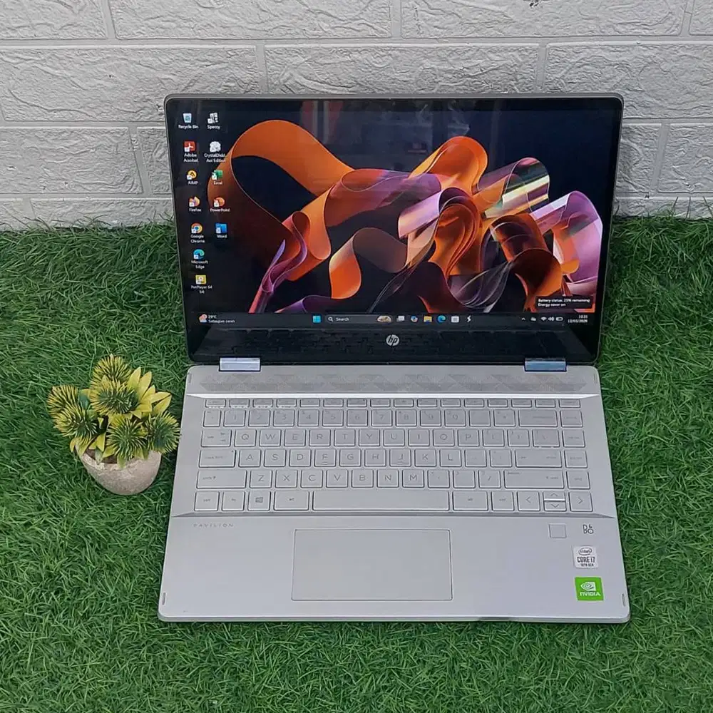 HP PAVILION X360 14-DH105TX INTEL CORE i7-10510U RAM 8GB SSD 512GB NVI