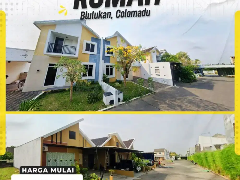 Rumah Cluster Modern 3kamar Dekat hotel Alana Blulukan, Colomadu Karanganyar