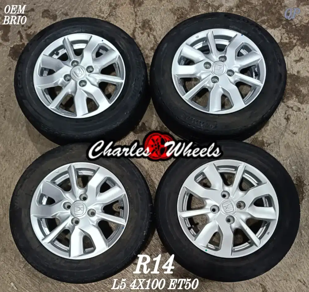 Jual velg oem brio r14 4x100 dll