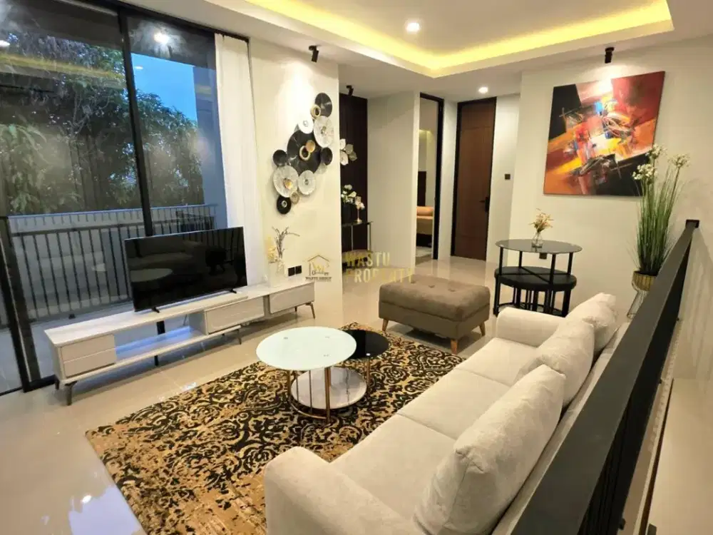 Rumah 2 Lantai Modern Full Furnished Dekat Stadion Maguwoharjo Sleman