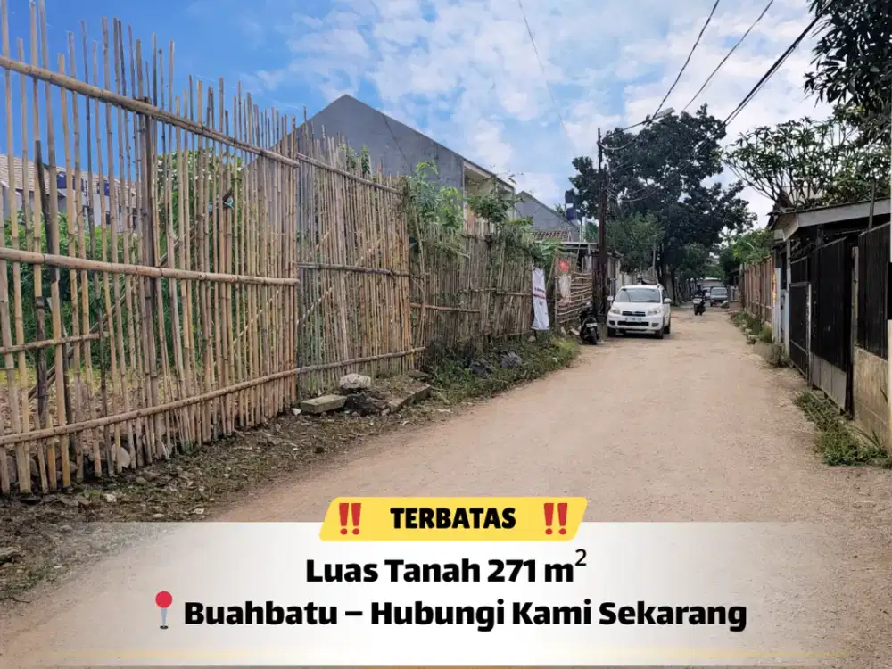 Tanah Strategis Buahbatu 271 m²