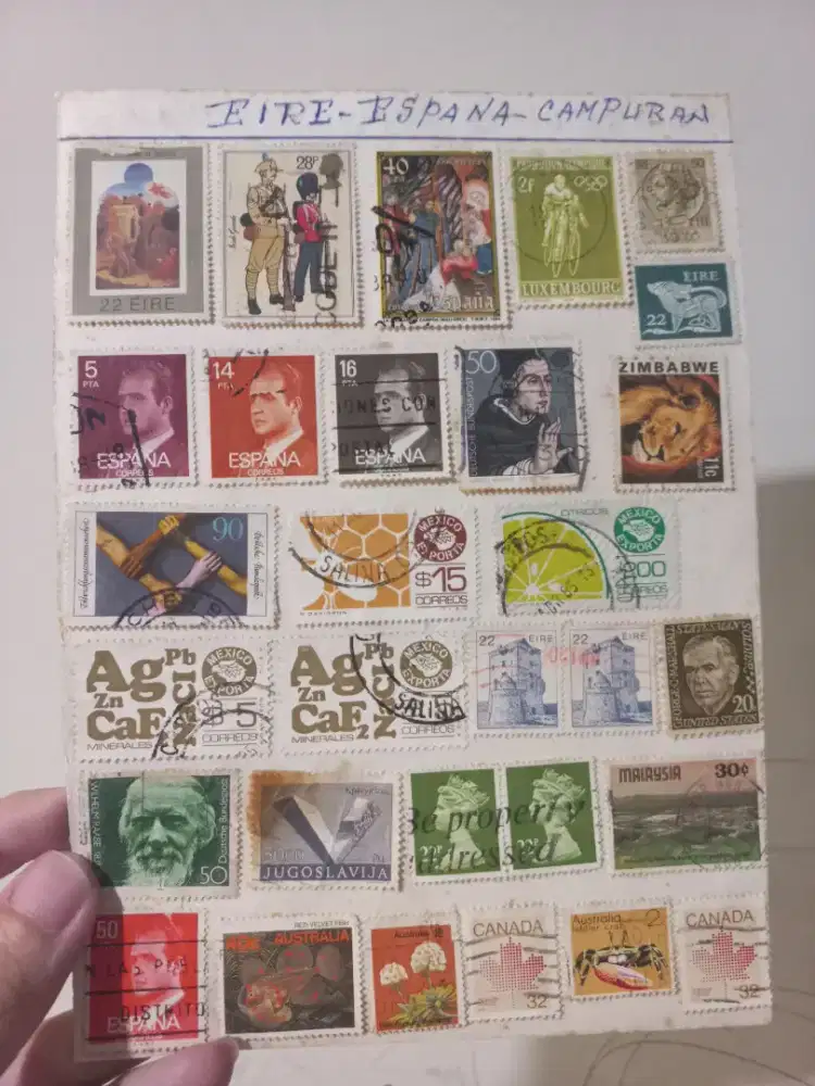 Perangko prangko filateli stamp stamps koleksi jadul