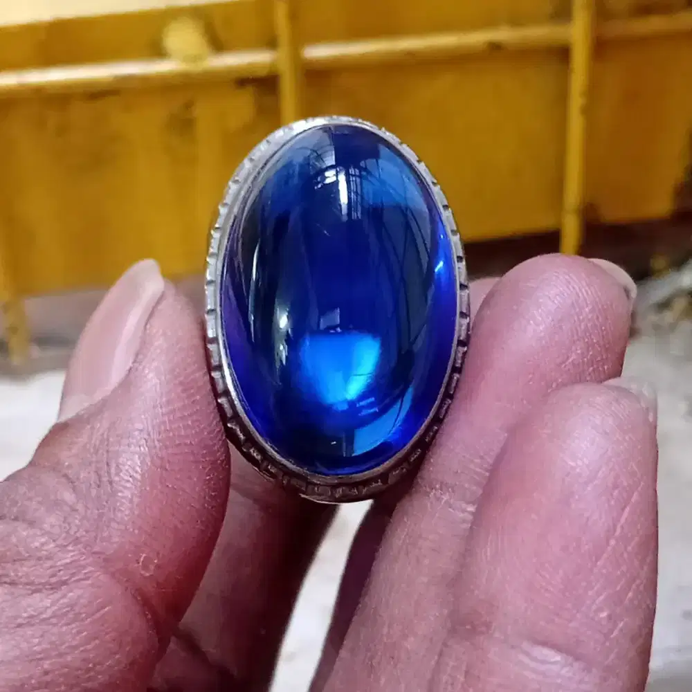 King safir blue obsidian natural