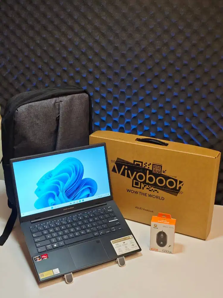 ASUS Vivobook Go 14 Ryzen 3 7320U RAM 8GB SSD 256GB Siap Kerja Bonus M