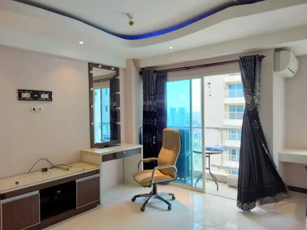 Apartemen Puncak Bukit Golf Furnish Lux 2br Jadi 1 BR View Golf