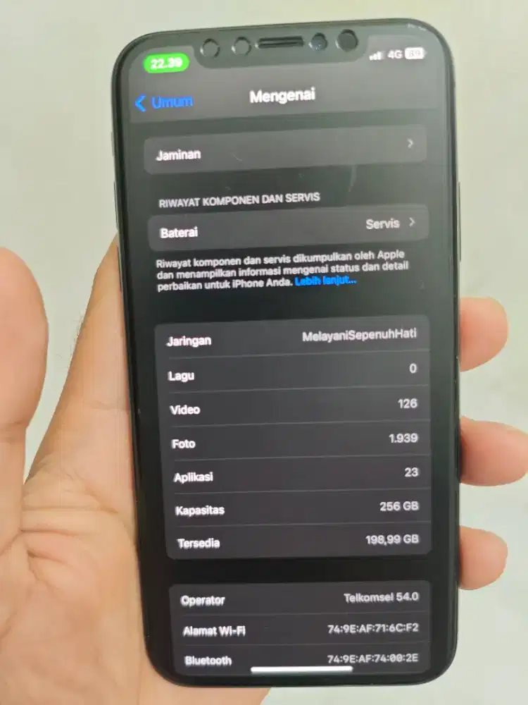 Jual Cepat iPhone X 256GB ex. Inter All Operator Like New