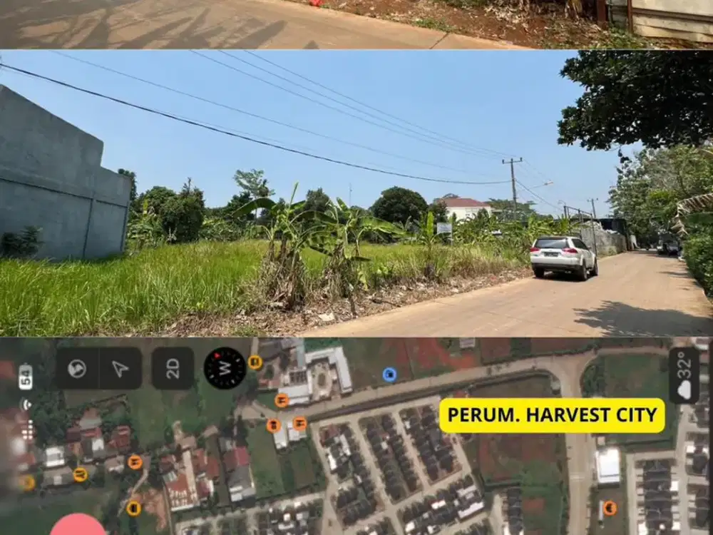 Tanah Murah BEBAS BANJIR Samping Perumahan Harvest City