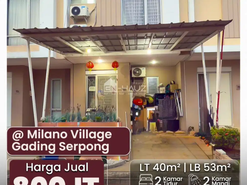 (TI) DIJUAL RUMAH @MILANO VILLAGE, GADING SERPONG