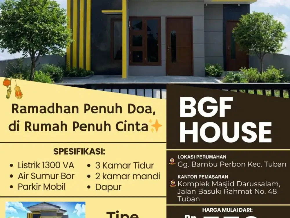 Rumah Modern Nyaman di BGF House