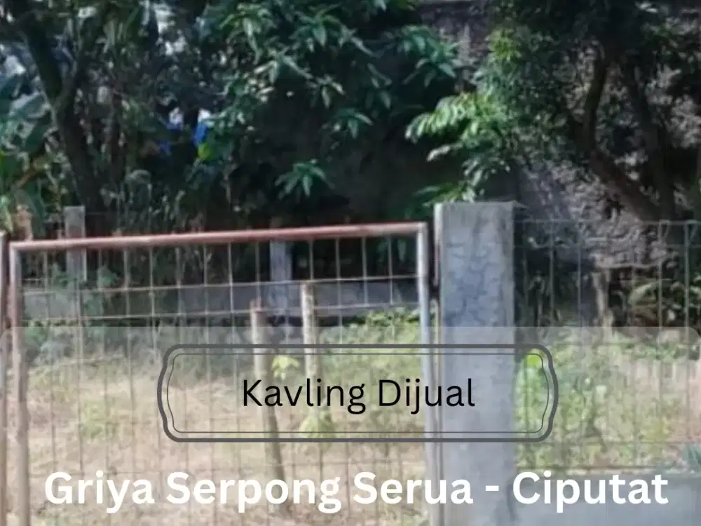 Dijual Tanah/Kavling Di Serua Ciputat