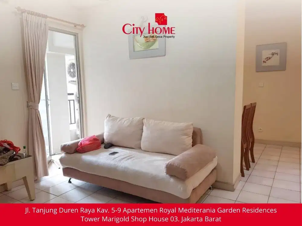 Sewa Apartemen Furnished di Mediterania Garden Residences 1