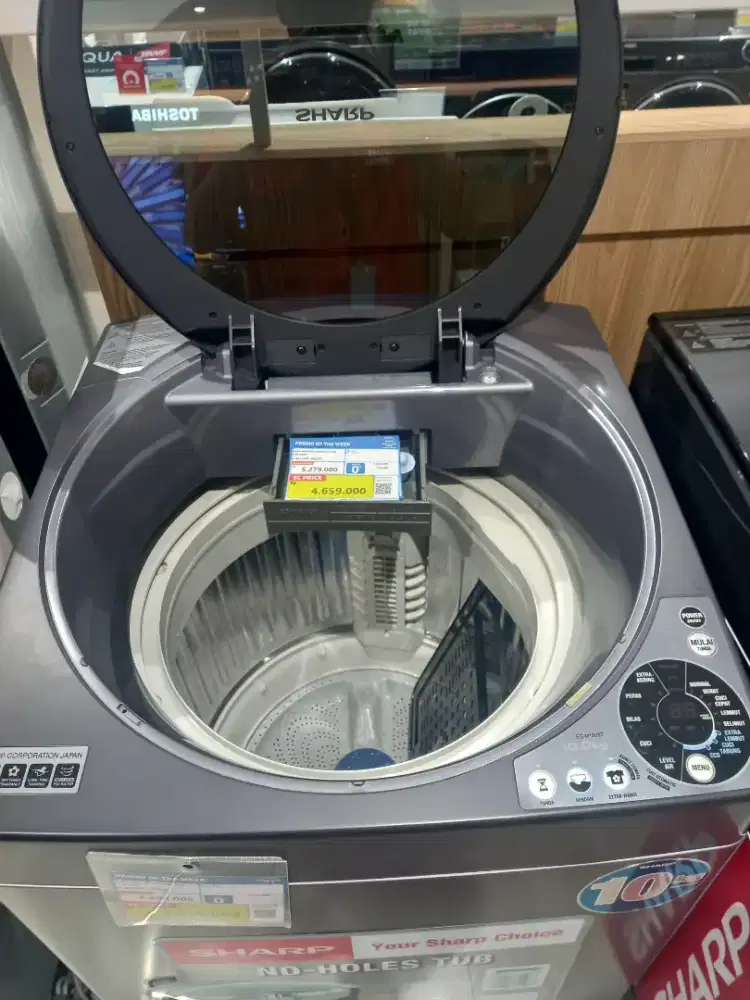MESIN CUCI SHARP WM TOP LOADING 10 KG