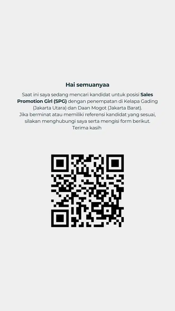 Sales Promotion Girl