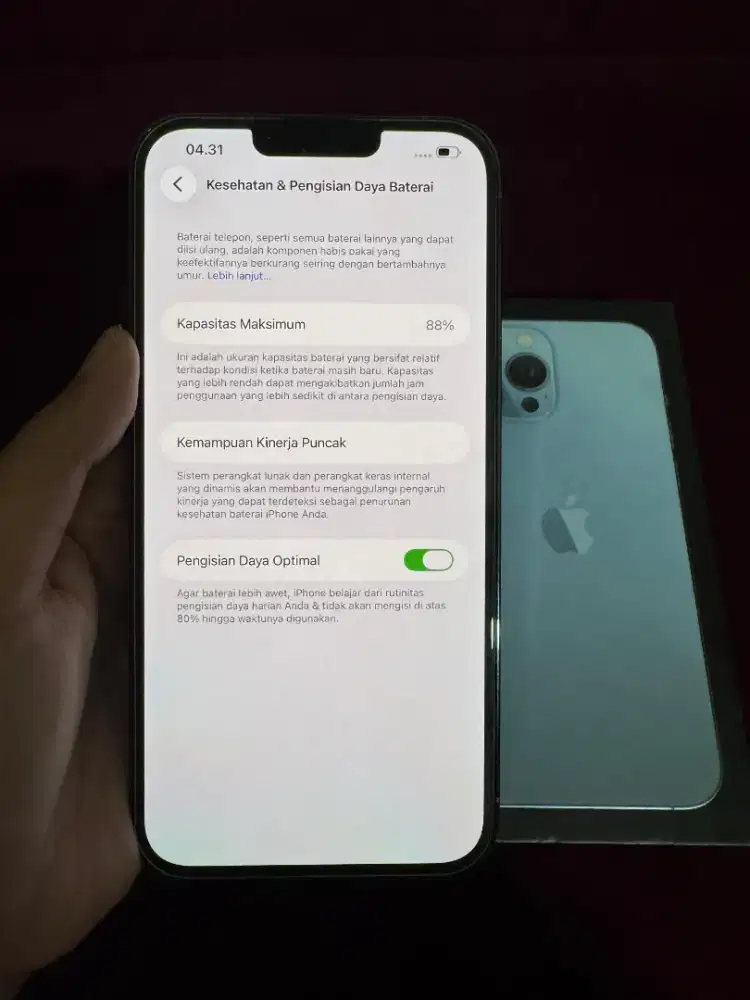 iPhone 13 Promax 512
Bh 88%