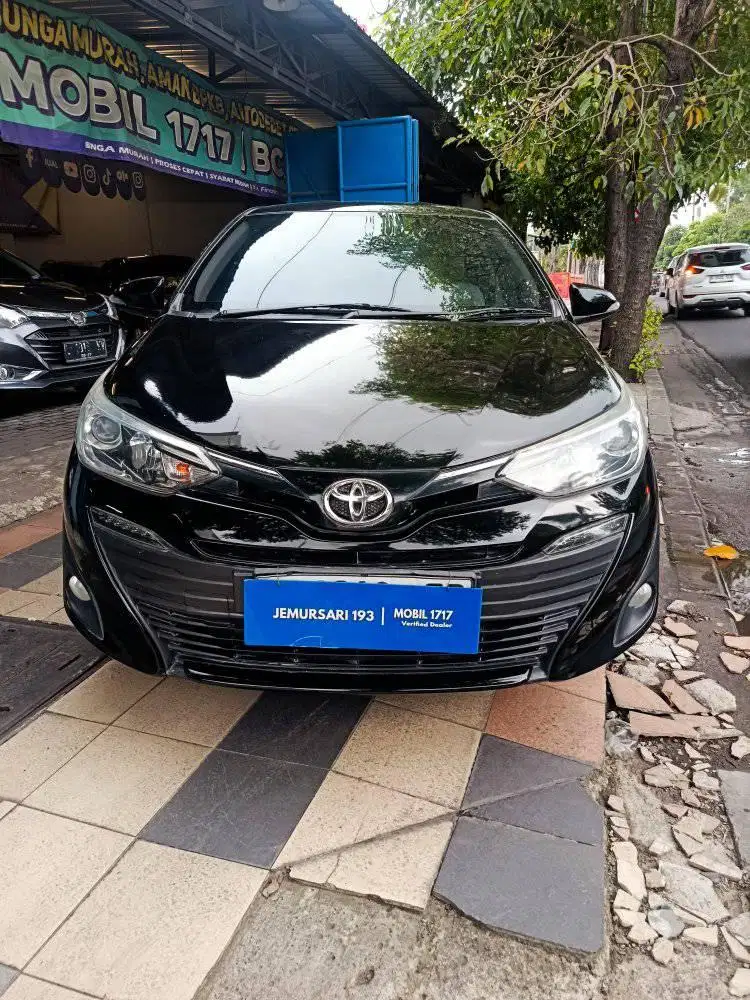 TOYOTA 2019 VIOS G 1.5 AT HITAM 
JL.RAYA JEMURSARI MOBIL 1717