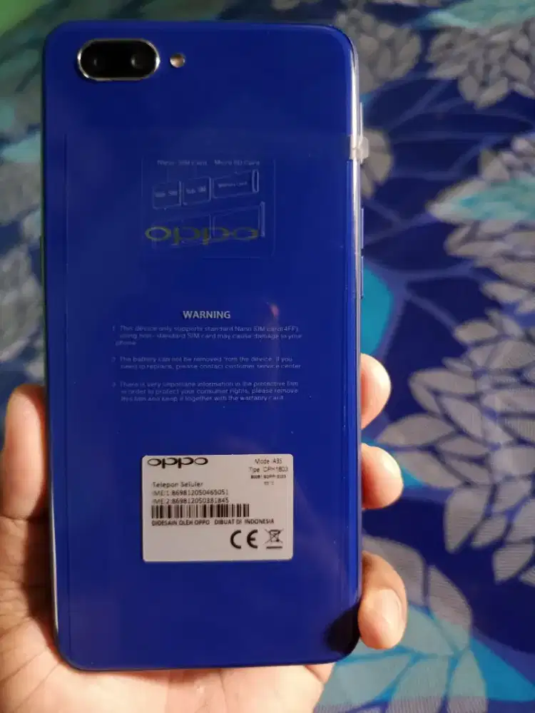 Jual hp baru Oppo a3s ram 6/128 layar 6,2 inch fulset