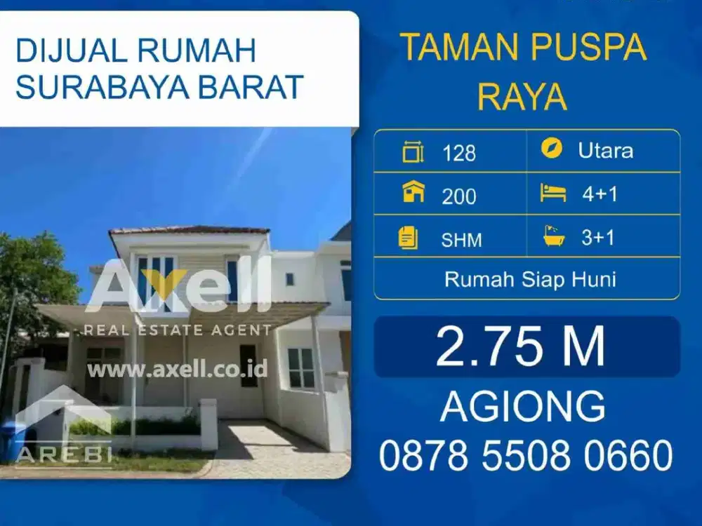 Rumah Citraland Taman Puspa Raya Dijual