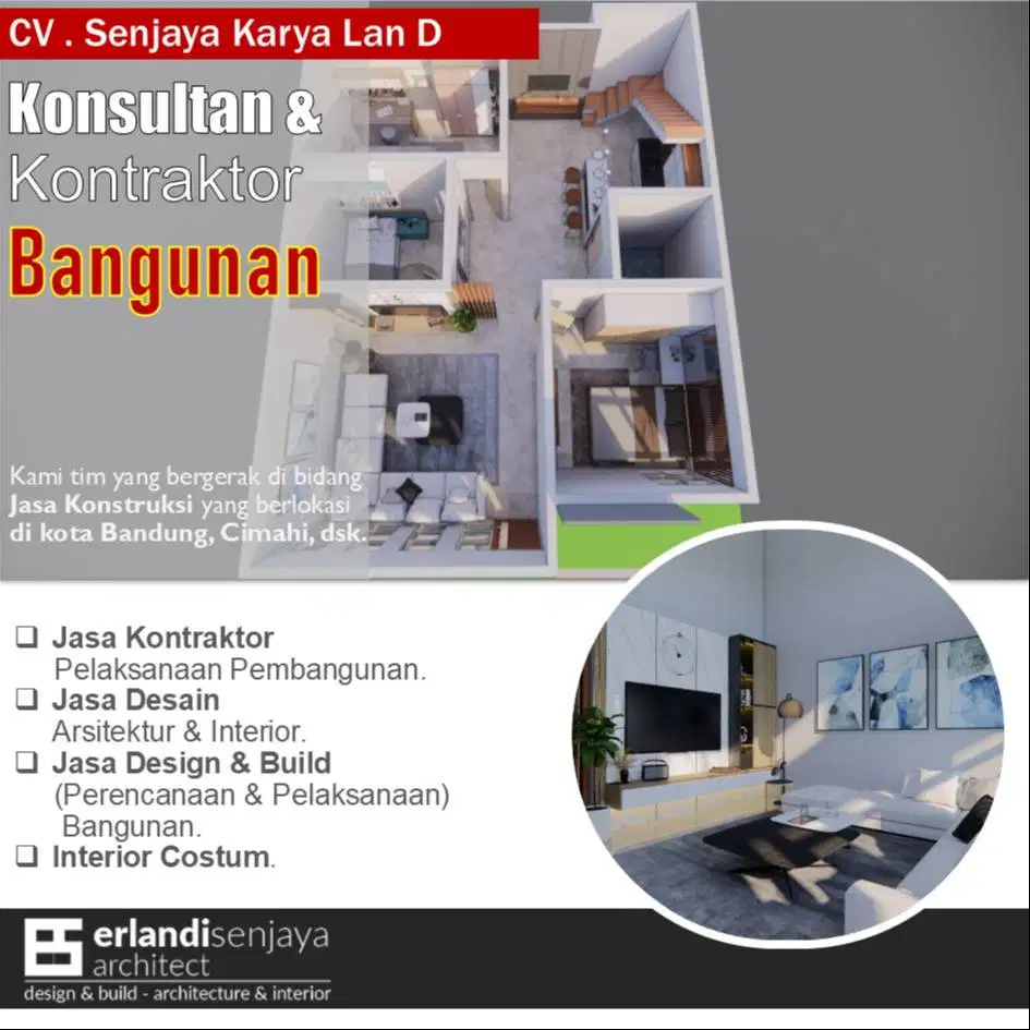 Jasa Arsitek & Interior/ Kontraktor/ Renovasi/ Tukang/ Kitchen set