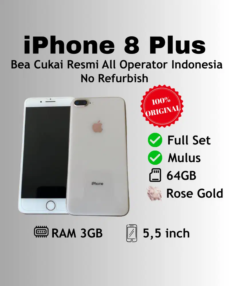 iPhone 8 Plus 64GB Inter All Operator
