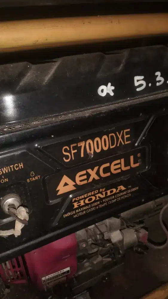 Jual Borongan Genset Honda SF7000DXE, 7000watt + Lampu Proyek