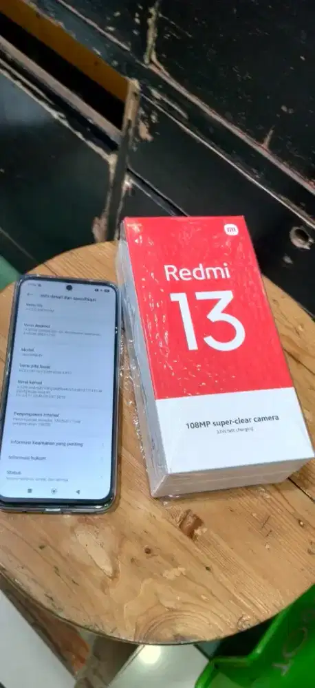 Second Handphone Redmi 13 Ram 8+4/256gb full set no minus