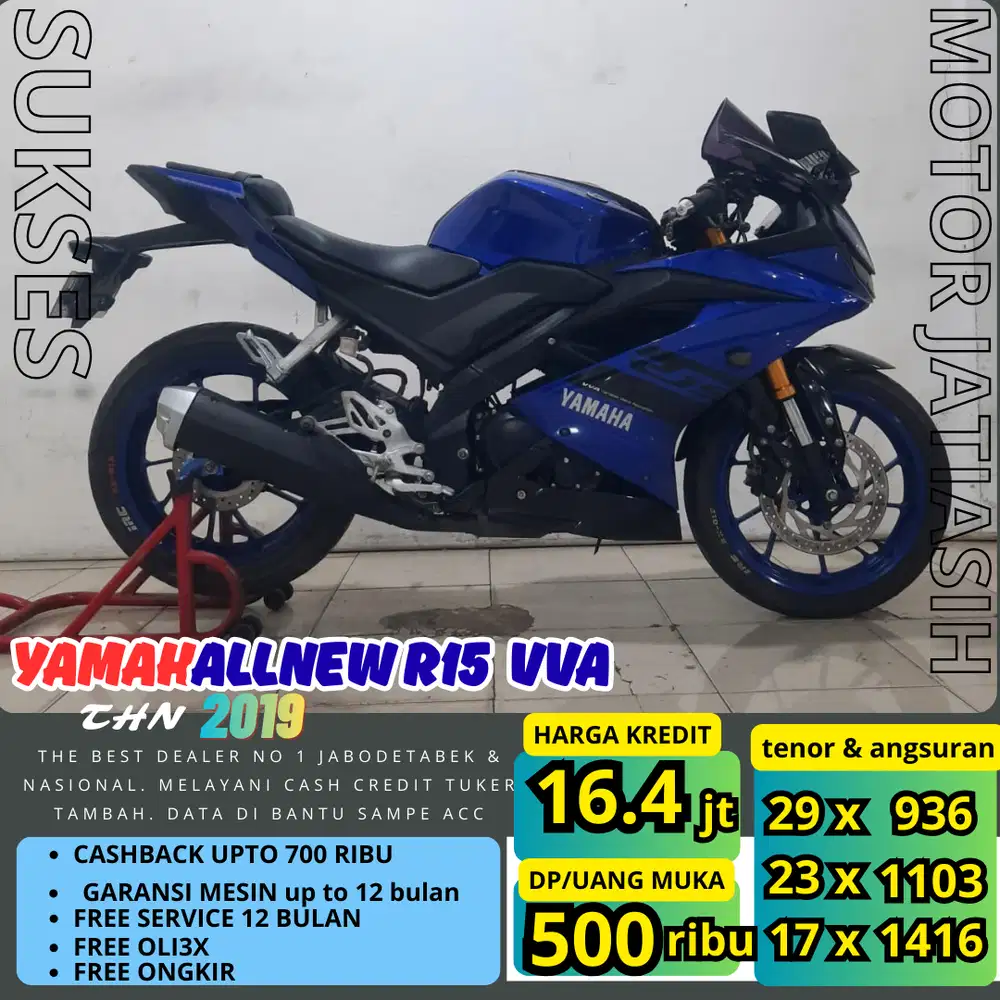 PROMO (SUKSES MOTOR)AGSURAN TERMURAH YAMAHA ALLNEW R15 VVA 2019