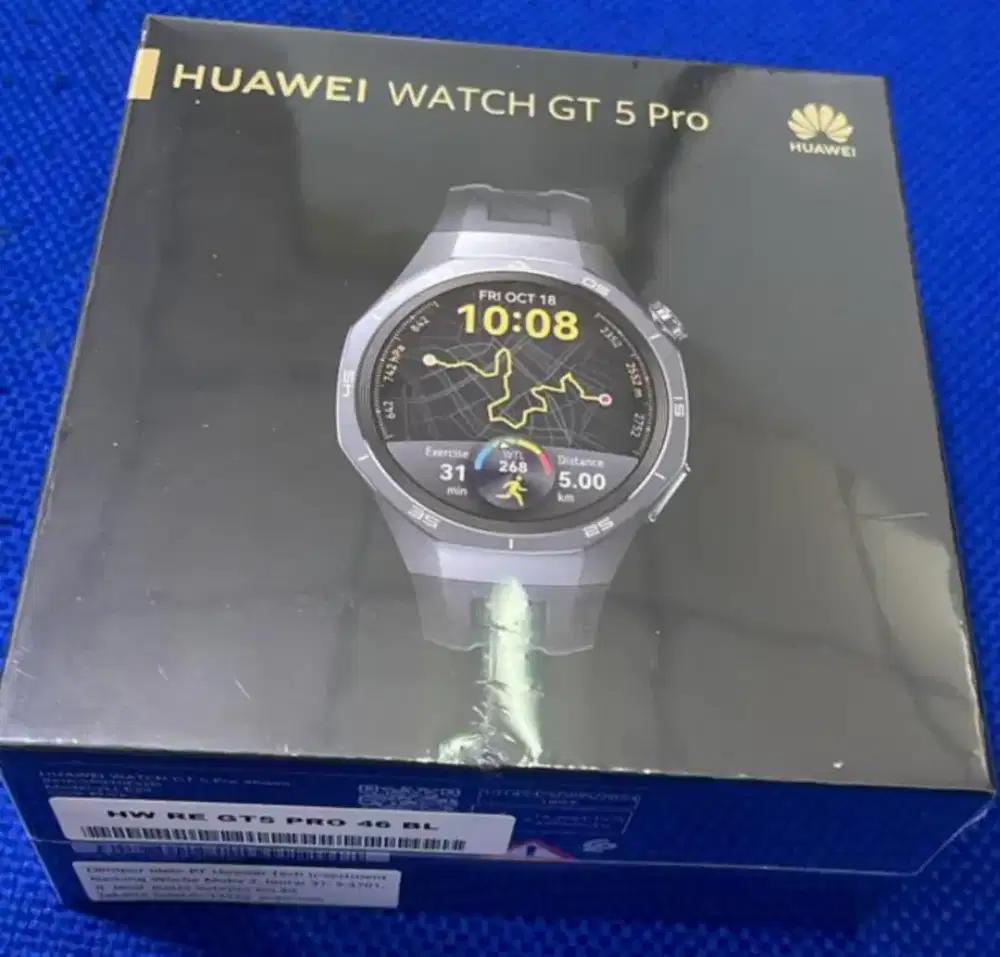 Huawei Watch GT 5 Pro 46mm Black BNIB Garansi Resmi Indonesia