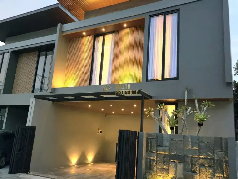 RUMAH MODERN 2 LANTAI FULL FURNISHED DEKAT STADION MAGUWOHARJO, SLEMAN