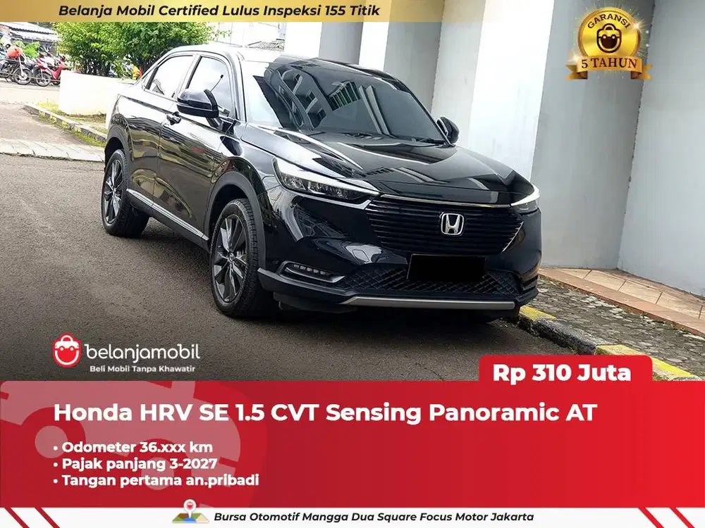 [ GARANSI 5TH ] Honda HRV HR-V HR V SE 1.5 Sensing Panoramic 2023/2024