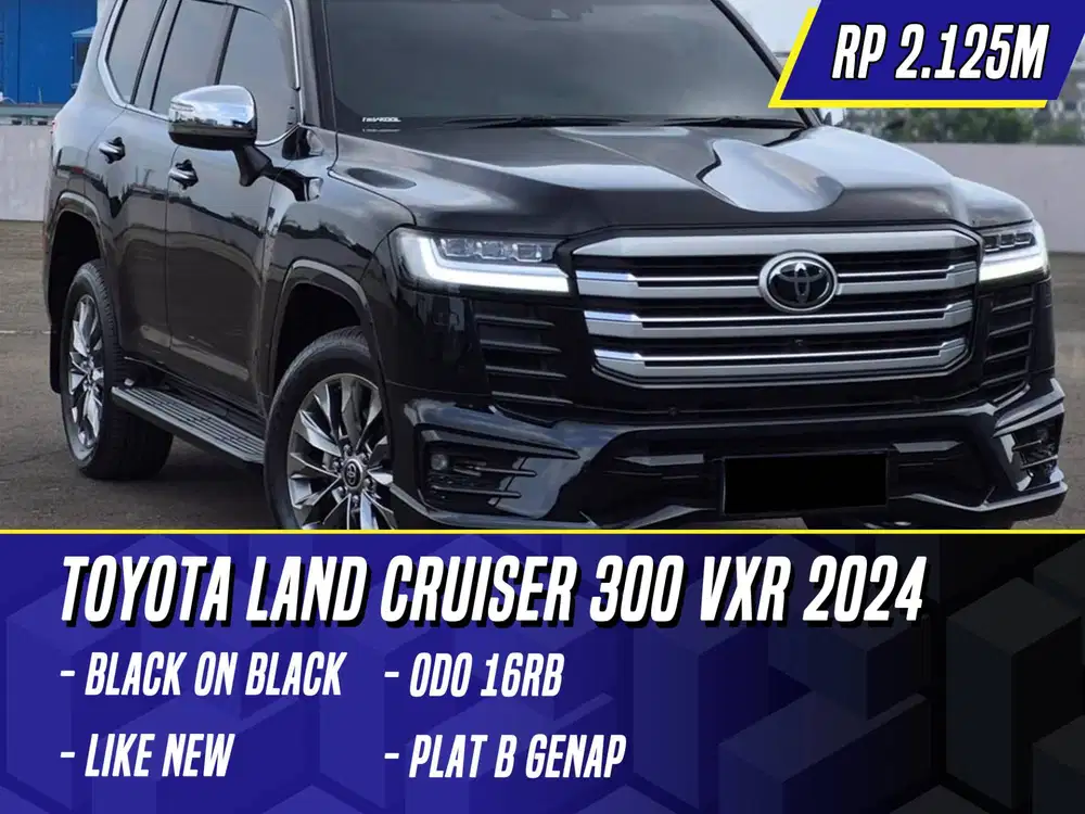 Toyota Land Cruiser 300 VXR 2024 Black Hitam LC LC300 VX-R