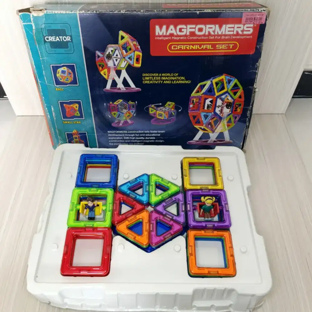 MAGFORMERS CARNIVAL SET 46 PCS ORIGINAL MAGNET MAINAN ANAK