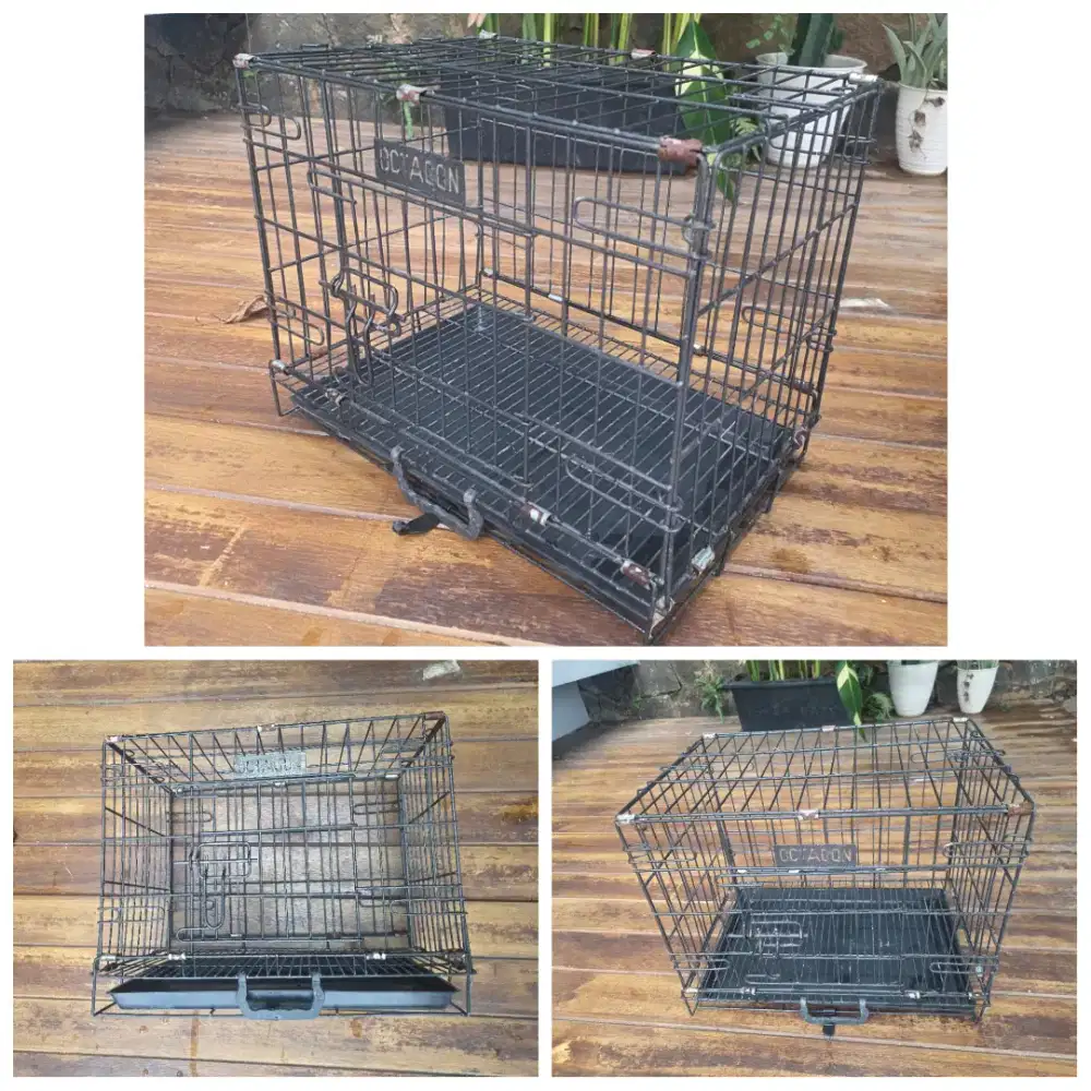 Kandang besi Octagon kucing kelinci