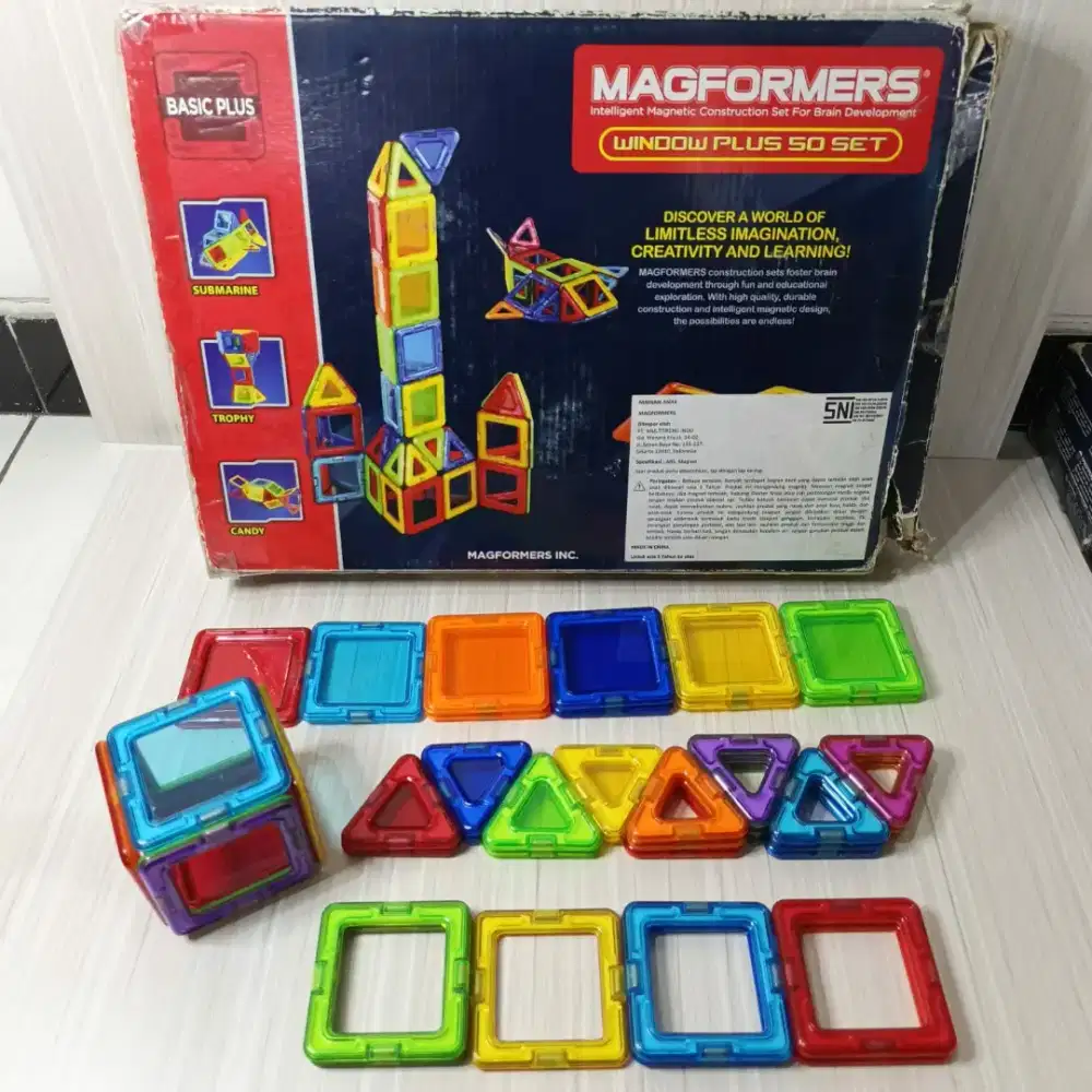 MAGFORMERS WINDOWS PLUS 50 PCS MAINAN MAGNET ANAK