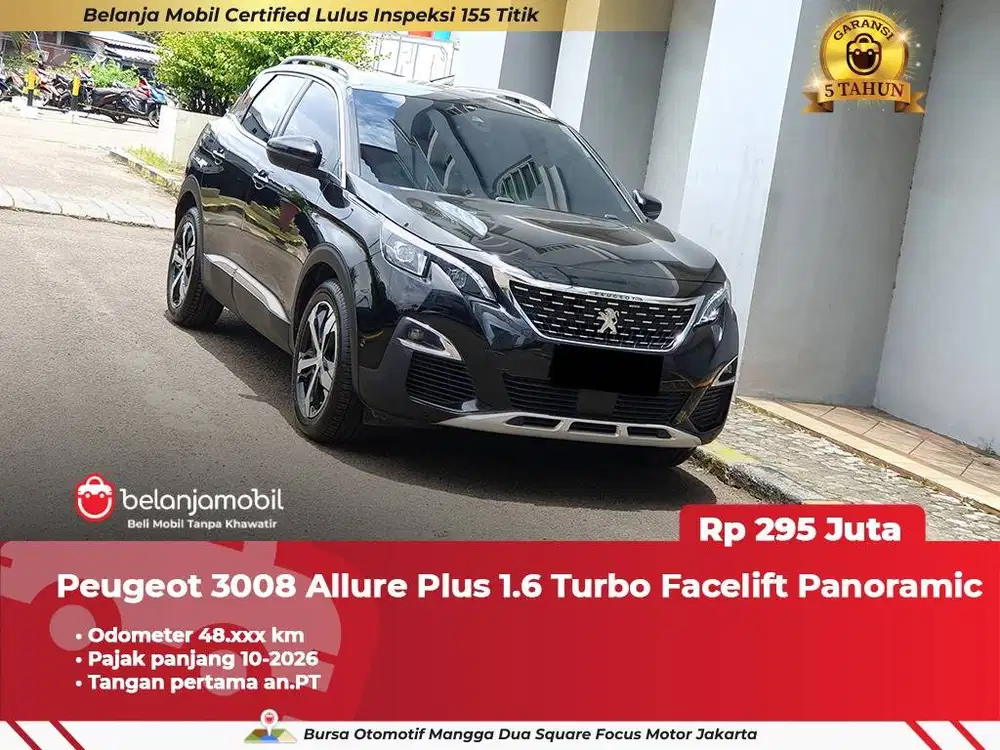 [TANGAN PERTAMA] Peugeot 3008 Allure Plus 1.6 Turbo Facelift 2021/2022