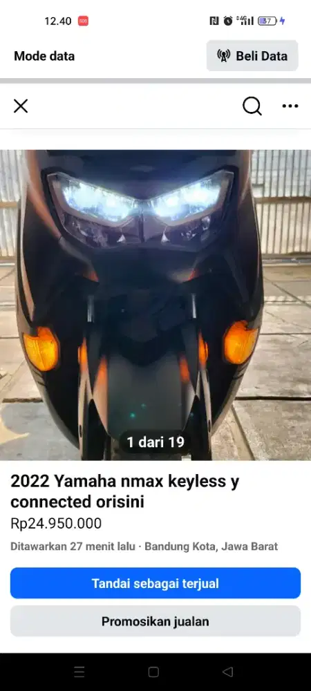 Nmax keyless Y connected Mulus Orisinil