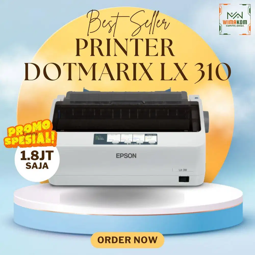 PRINTER EPSON DOT MATRIX LX-310 Full Set Dus Garansi  N-SW