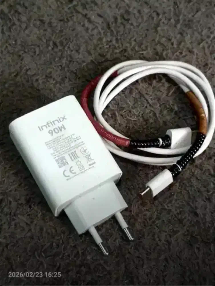 Charger Infinix 90 Watt Ori Bawaan Hp