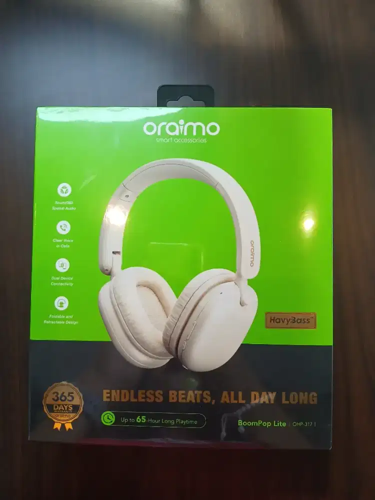 Oraimo Headphone Wireless Bluetooth BoomPop Lite Head Phone