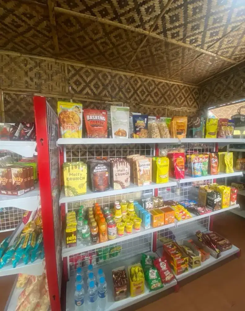 JUAL RAK MINIMARKET SEPERTI BARU